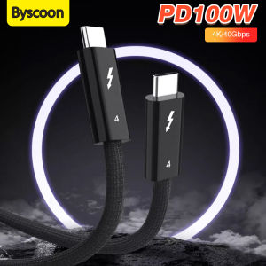 Cáp Thunderbolt 4 Type C Sang Type C 40Gbps Hỗ Trợ Xuất Video 8K 60Hz Sạc Nhanh 100W Cáp Đồng Trục USB Dành Cho iPhone iPad Mac