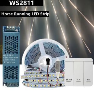 15M 20M 5M 10M Running Water Flowing LED Strip Light DC24 WS2811 SMD2835 Horse Race Pixel Addressable Flexible Linear Lamp Set