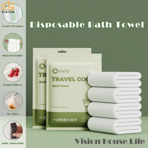 Vision ผ้าขนหนูอาบน้ำผ้าเช็ดตัวแบบใช้แล้วทิ้งแบบพกพาสำหรับการเดินทาง/ชายหาด/ฝักบัว/เดินป่า/ว่ายน้ำ/โรงแรม/แคมป์ปิ้งผ้าเช็ดตัวใช้ครั้งเดียวแยกต่างหากผ้าอ้อมผ้าขนหนู-70x140cm