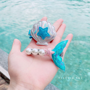Kẹp Tóc Hình Vỏ Sò Ngọc Trai 3D Cho Bé Gái Kẹp Tóc Hình Chú Vịt Kẹp Tóc Viền Biển Kẹp Tóc Trang Trí Cho Mùa Hè Mát Mẻ