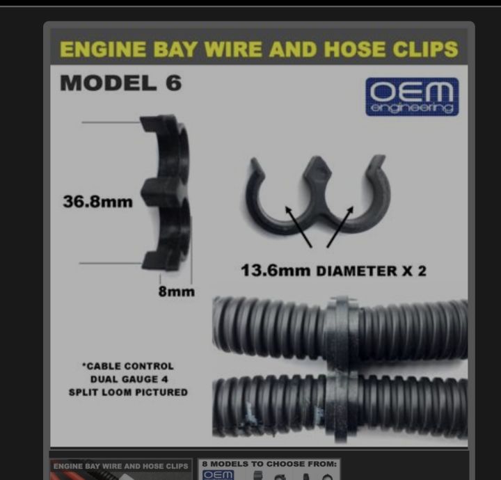Engineering Clips ENGINE BAY WIRE AND HOSE CLIPS by OEM Engineering model 6 | Lazada PH