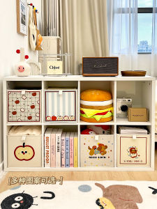 กล่องเก็บของผ้าฝ้ายพับได้ขนาดใหญ่ 8 ช่อง กล่องเก็บเสื้อผ้าฤดูใบไม้ร่วง ชั้นวางรองเท้า ชั้นวางของสำหรับเก็บของในตู้เสื้อผ้า