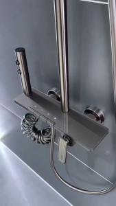 ICIC Piano Key Design Shower Set For Bathroom Hot and Cold Complete Shower Set 4 in 1 With 4 Modes Water Outlet