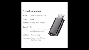 ADAPTOR TYPE C TO MICRO OTG KONVERTER TYPE C FEMALE TO MICRO