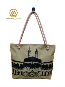 Tas Selempang Wanita Totebag Souvenir Haji&Umrah Bahan kanvas Anti Air