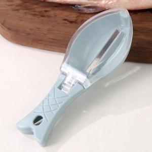 EELHOE | 【H】Kitchen Household Scale Scraper With Lid Fish Scale Scraper Manual Descaling Brushing Of Fishing Tools