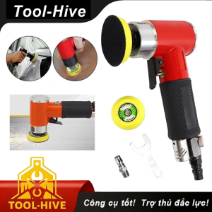 Máy mài giấy nhám khí nén Tool-Hive 2/3 inch mini cầm tay dùng mài đánh bóng ô tô khuôn kim loại gỗ