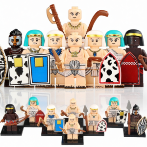 Ancient Egypt Nubian Pharaoh Soldiers Royal Guard Mini Figures