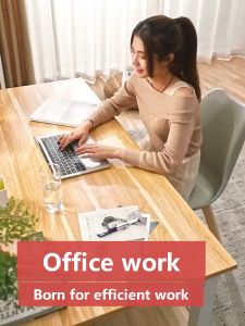 140CM Office Desk Home Computer Desk Modern Reinforced Dining Table Conference Table Study Desk