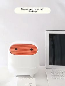 OZI Desktop trash can for home living room bedroom covered mini table waste bin