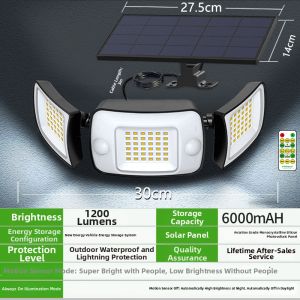 High Power Super Bright Solar Courtyard Light