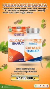 Obat Gula Darah Tinggi Diabetes Kencing Manis Herbal Glucacare Bharata 100% Asli
