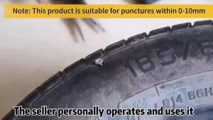 Portable Car Tire Puncture Repair Kit T-Handle Tools Glue Strips Universal for Truck Motorcycle RV Roadside Safety