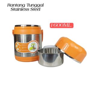 Leoshop888 Lunch Box Rantang Termos Nasi Dan Lauk Tahan Panas Stainless Steel 1600 ML Atau 2000ML
