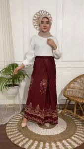 Sarung Batik Rayon Print Motif Bulan | Serian Warna