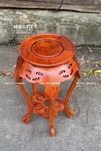 Đôn Tròn Chân Kiểu gỗ Hương Đá kích thước Mặt 30 cm Cao 50 60 70 cm trang trí nhà cửa