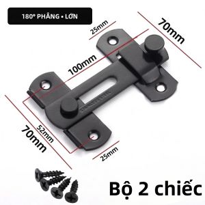 Bộ 2 Khóa Cửa Chuồng Bằng Thép Không Gỉ 180 ° Chốt Và Bu Lông Trượt Đa Năng Cho Cửa Nhà Để Xe Cửa Phòng Tắm Cửa Thú Cưng Và Cửa Sổ