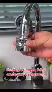 Đầu Vòi Rửa Bát Tăng áp Xoay 360 Độ Dạng Lò Xo Dài 40cm Kèm Bộ Lọc Nước Lắp Đặt Dễ Dàng