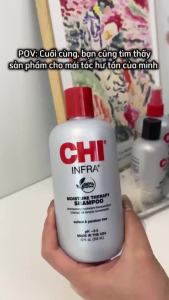 Dầu gội và dầu xả CHI INFRA dưỡng ẩm cho tóc khô hư tổn chính hãng