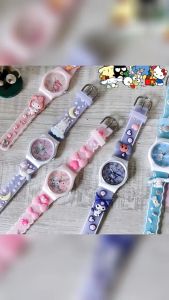 ใหม่ นาฬิกาข้อมือ - กระเป๋า Sanrio Kuromi Melody Cinnamoroll 3D น่ารัก สำหรับเด็กนักเรียน