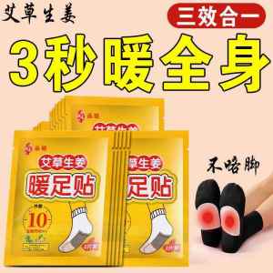 Self-Heating Foot Warmers Mens Womens Ginger Warm Pads Moisture Absorbing Home Use Thermal Products Bottom Heating Patches