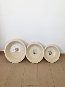 Large Size Thickened Cream Style Face Basin Student Dormitory Vegetable Washing Laundry Foot Bath Plastic round Shape Home Use