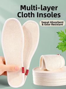 ZHIHAOEN | Cotton Sweat Absorption Anti-Odor Mens Summer Shoe Insoles
