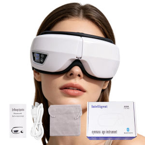 Smart Foldable Eye Massager Airbag Kneading Vibration Bluetooth Music Rechargeable Care Instrument Relieve Eye Strain Fatigue