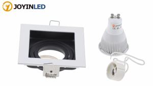JOYINLED 6 CÁI GU10 Đèn Âm Trần Có Khung Hình Vuông Có Thể Điều Chỉnh Đèn Trần Có Giá Đỡ Đèn 90mm Cutout Chiếu Sáng Trong Nhà Bằng Kim Loại