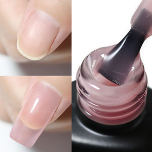 NailCo 15ml Rubber Base Transparent Building Gel 2 IN 1 Extension UV Semi Permanent Nails Art Nude Gel Nail Base Coat 6 Colors