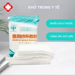Khối Gạc Y Tế Vô Trùng Di Động Dùng Để Chăm Sóc Vết Thương - Miếng Đệm Cầm Máu Cho Bộ Dụng Cụ Sơ Cứu - Gói 1/5 Chiếc