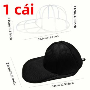 Túi Giặt Mũ Di Động Chất Liệu Lưới Mềm Bảo Vệ Mũ Bóng Chày Chống Biến Dạng Giặt Máy Được Tái Sử Dụng Chất Liệu Polyester