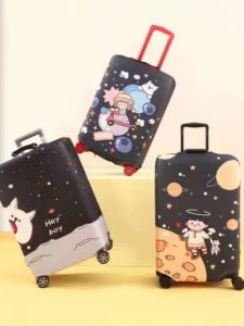 Thickened Elastic Protection Cover for Luggage Bag Printed Cinnamon Dog Mouse Dustproof Cover Boarding Travel Cute Accessories