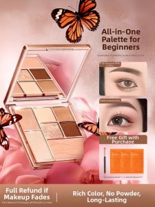 Lucenbase | Seven-color Multifunctional Highlight & Blush & Contour Eyeshadow Palette