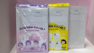 Sách - Combo 5 Tập Giấy Kiểm Tra Ô Ly Cấp 1 - NDbooks