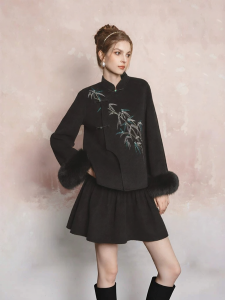 AIVEI | Chinese Style Bamboo Leaf Embroidery Winter Set