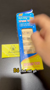 Đồ Chơi Cho Trẻ Em Bằng Gỗ Tự Nhiên An Toàn Cho Bé Trò Chơi Rút Gỗ Thanh Boardgame Bộ Rút Thanh Gỗ Size Đại Chính Hãng Amalife