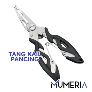 Tang Gunting Pemotong Kail Pancing Stainless Steel: Penjepit Mulut Ikan & Pegangan Besi