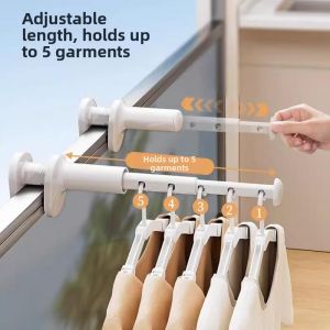 Portable Foldable Clothes Hanger Indoor Use