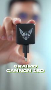 oraimo Charger X MPL Mobile Legends Cannon 18D OCW-5183E Dual Output 2A 18W Kompak Ukuran Mini Pengisian Cepat 3 Port Type-C Micro USB Dengan Kabel 1M Batok Adaptor Charger USB Fast Charging Compact Size Quick With Data Cable