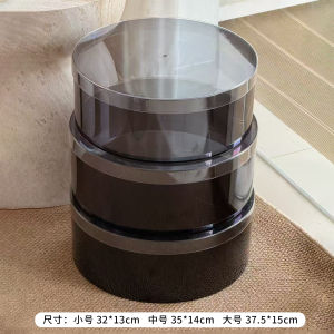 Hộp Quà Tặng Acrylic Hình Tròn Bốn Món Đựng Hoa Tươi Trái Cây Hộp Đựng Hoa DIY Hộp Đựng Hoa Trong Suốt Quà Tặng