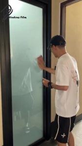【Lowest price】Glass Film Non Adhesive Anti UV Window Privacy Film 3D Glass Decals Film Decorative Film for Window Door Cabinet