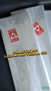 Plastik PP Lebar 45 Tebal 03 45x60 45x65 45x75 Kantong Plastik Bening Transparan