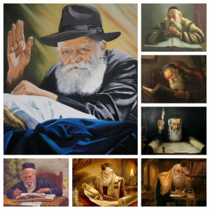 Jigsaw Puzzle 500 1000 1200 2000pcs Rabbi Reading Jewish Character Portrait For Adults Home Decor Relaxing Gift Brain Teaser