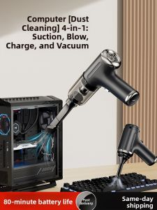 HELLOLEIBOO | Dust Suction & Cleaning Gun for Desktop Computers Handheld Mini Computer Cleaning Tool