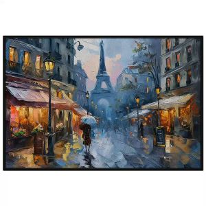 Tranh phong cảnh sơn dầu thành phố châu âu. Tranh treo tường tranh dán tường Canvas. CGI-262