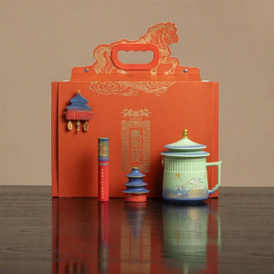 XIYUANJI | Lidded Ceramic Tea Cup for Office