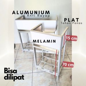 Meja Kompor Lipat Booth Portable Meja Promosi Tahan panas