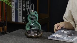 Thác khói trầm hương thác nước thác xông trầm khói ngược chất liệu gốm sứ bền đẹp