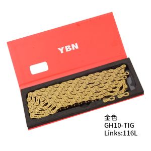Xích 10 rỗng YBN vàng chính hãng Đài Loan cho xe đạp thể thao